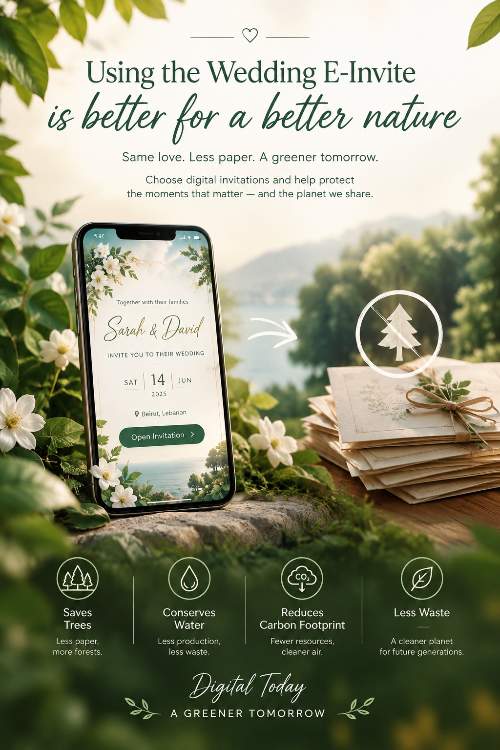 Digital Wedding Invitations in Lebanon: A Greener Way to Say I Do