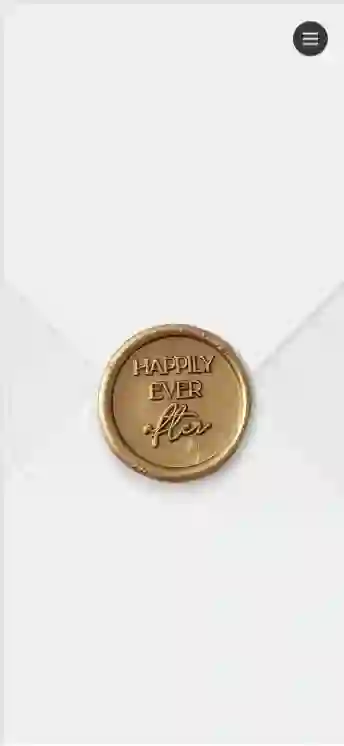 Opening screen of a Pulss Wave digital wedding invitation